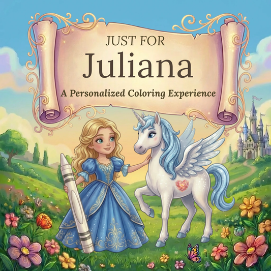 Juliana Personalized Coloring Book | Ages 4-8 | L.K. Bunting