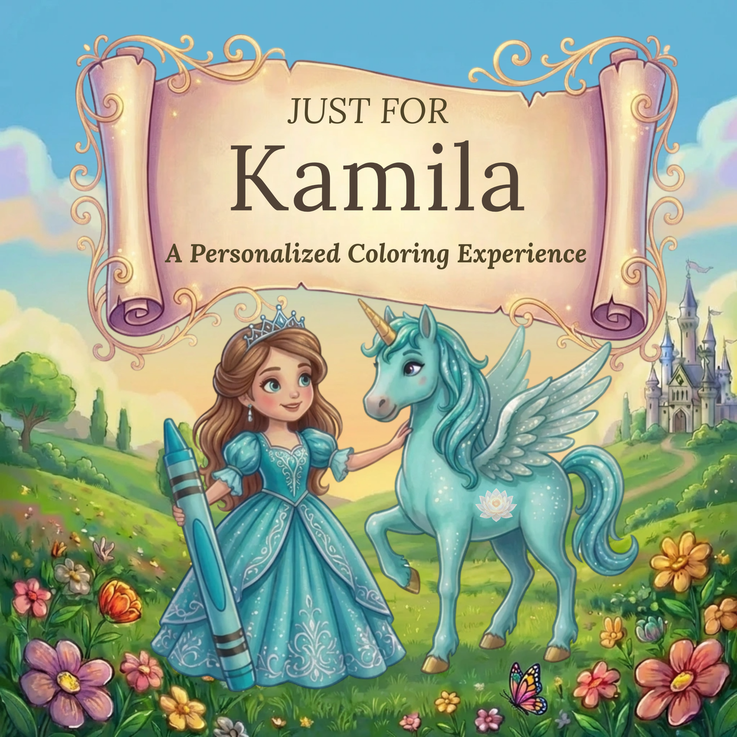 Kamila Personalized Coloring Book | Ages 4-8 | L.K. Bunting