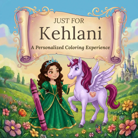 Kehlani Personalized Coloring Book | Ages 4-8 | L.K. Bunting