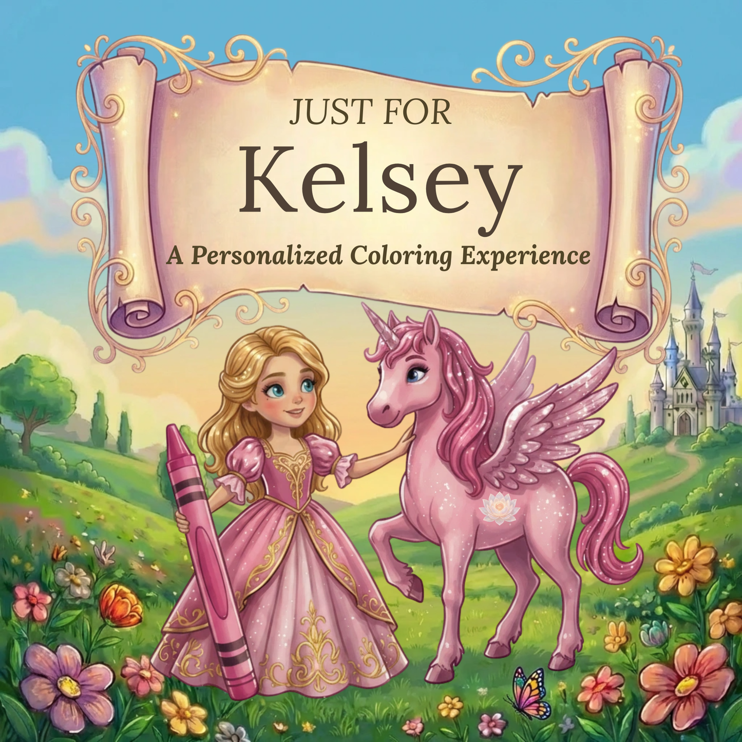 Kelsey Personalized Coloring Book | Ages 4-8 | L.K. Bunting