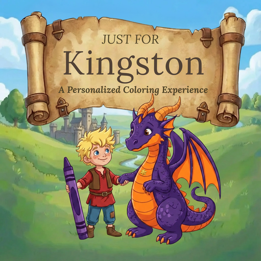 Kingston Personalized Coloring Book | Ages 4-8 | L.K. Bunting
