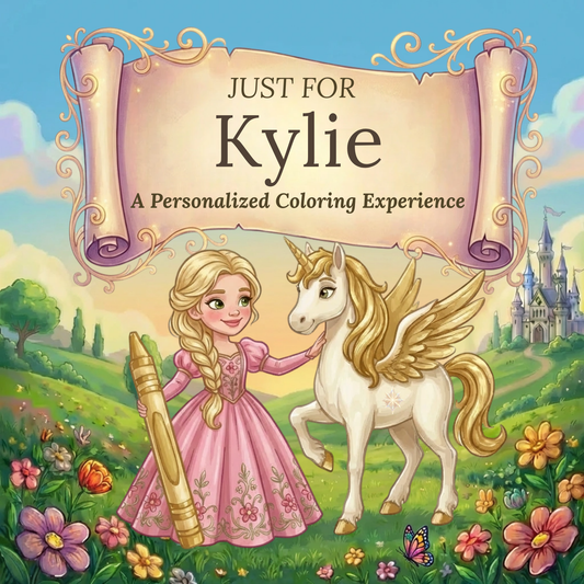 Kylie Personalized Coloring Book | Ages 4-8 | L.K. Bunting