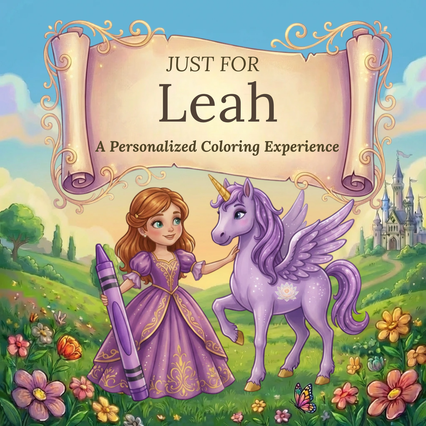 Leah Personalized Coloring Book | Ages 4-8 | L.K. Bunting