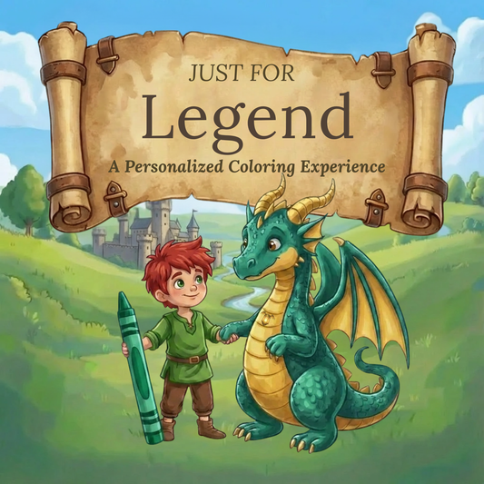 Legend Personalized Coloring Book | Ages 4-8 | L.K. Bunting