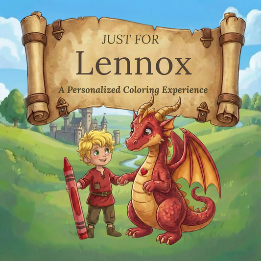 Lennox Personalized Coloring Book | Ages 4-8 | L.K. Bunting