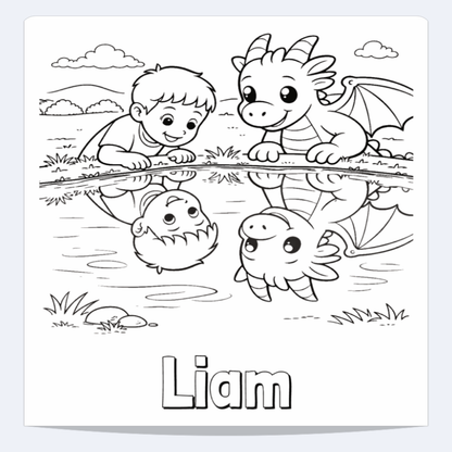 Liam Personalized Coloring Book | Ages 4-8 | L.K. Bunting