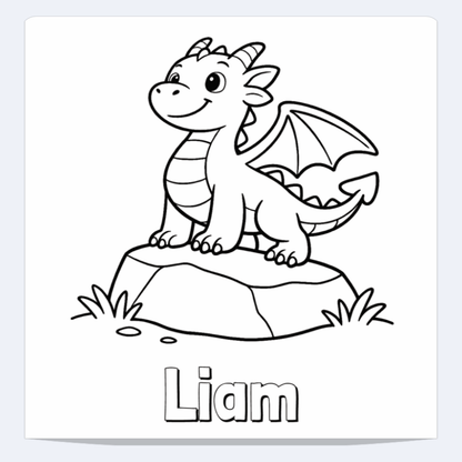 Liam Personalized Coloring Book | Ages 4-8 | L.K. Bunting