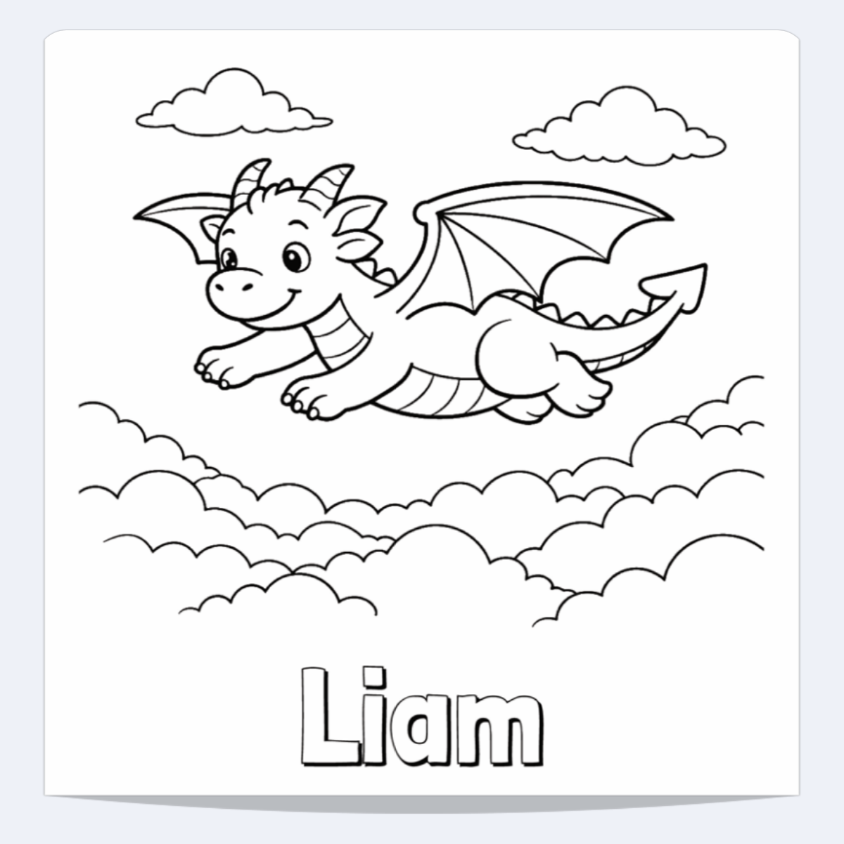 Liam Personalized Coloring Book | Ages 4-8 | L.K. Bunting