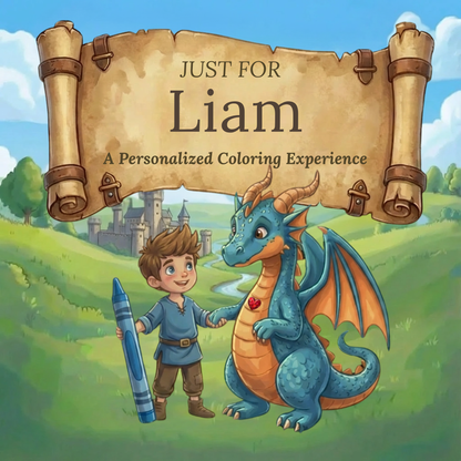 Liam Personalized Coloring Book | Ages 4-8 | L.K. Bunting