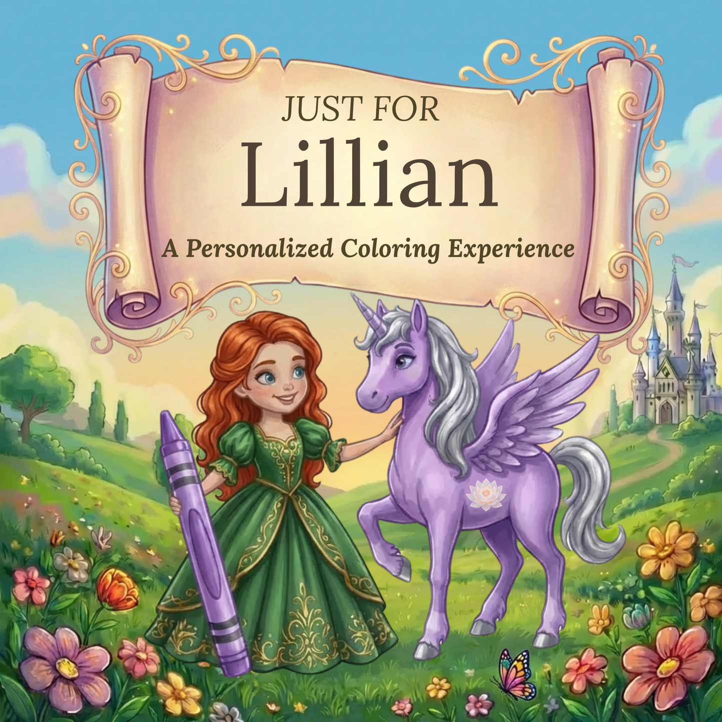 Lillian Personalized Coloring Book | Ages 4-8 | L.K. Bunting