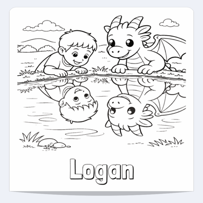 Logan Personalized Coloring Book | Ages 4-8 | L.K. Bunting