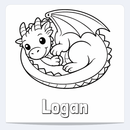 Logan Personalized Coloring Book | Ages 4-8 | L.K. Bunting