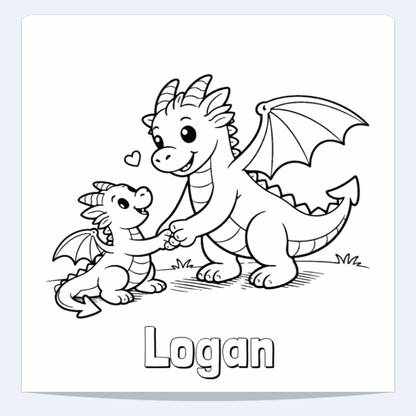 Logan Personalized Coloring Book | Ages 4-8 | L.K. Bunting