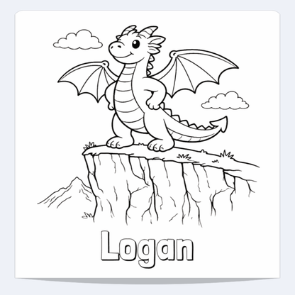 Logan Personalized Coloring Book | Ages 4-8 | L.K. Bunting