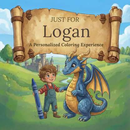 Logan Personalized Coloring Book | Ages 4-8 | L.K. Bunting