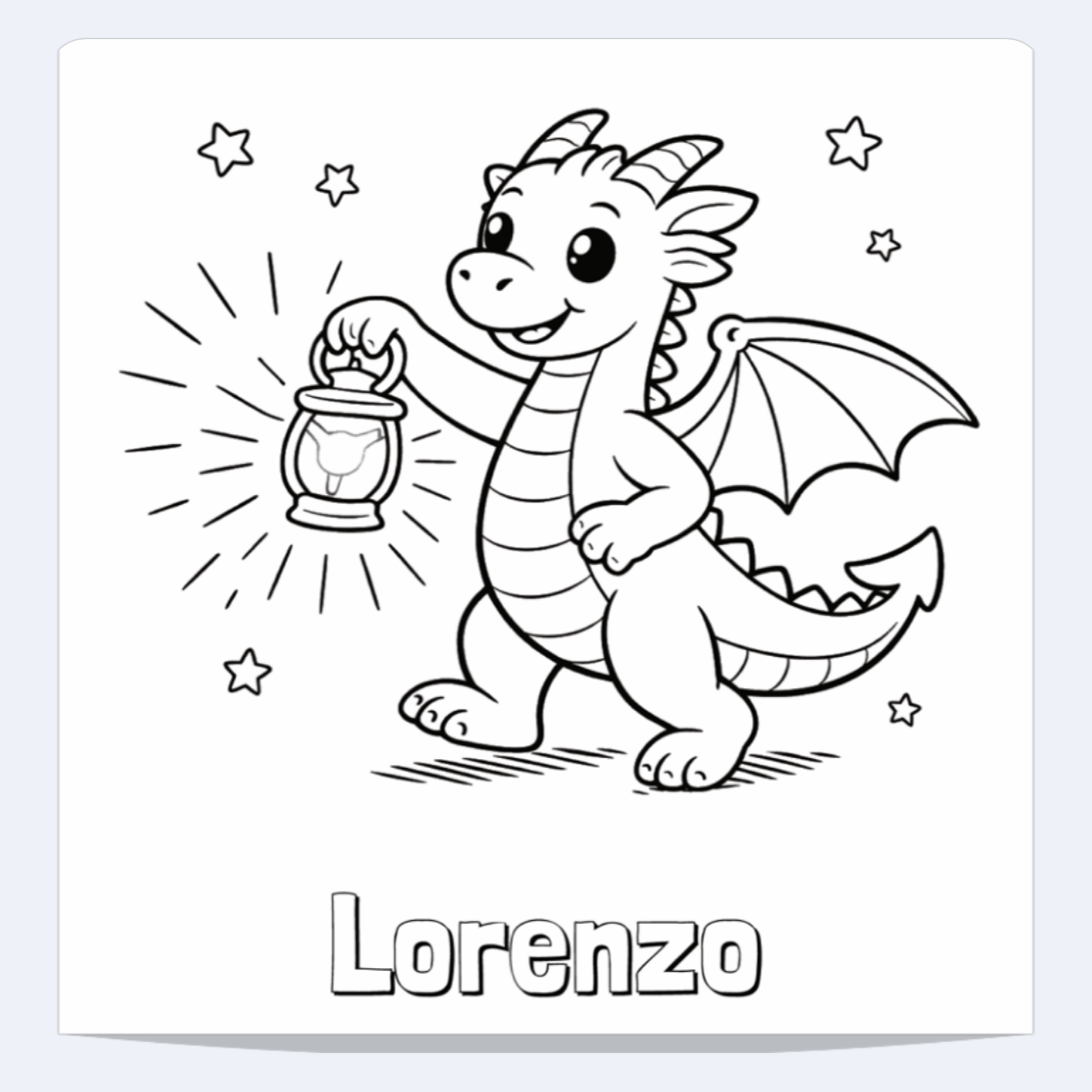 Lorenzo Personalized Coloring Book | Ages 4-8 | L.K. Bunting
