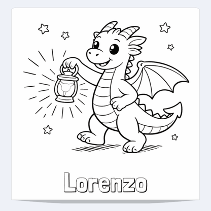 Lorenzo Personalized Coloring Book | Ages 4-8 | L.K. Bunting