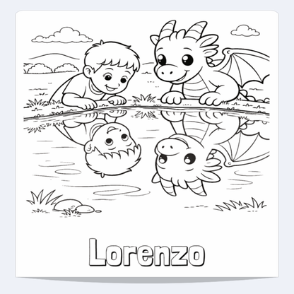 Lorenzo Personalized Coloring Book | Ages 4-8 | L.K. Bunting