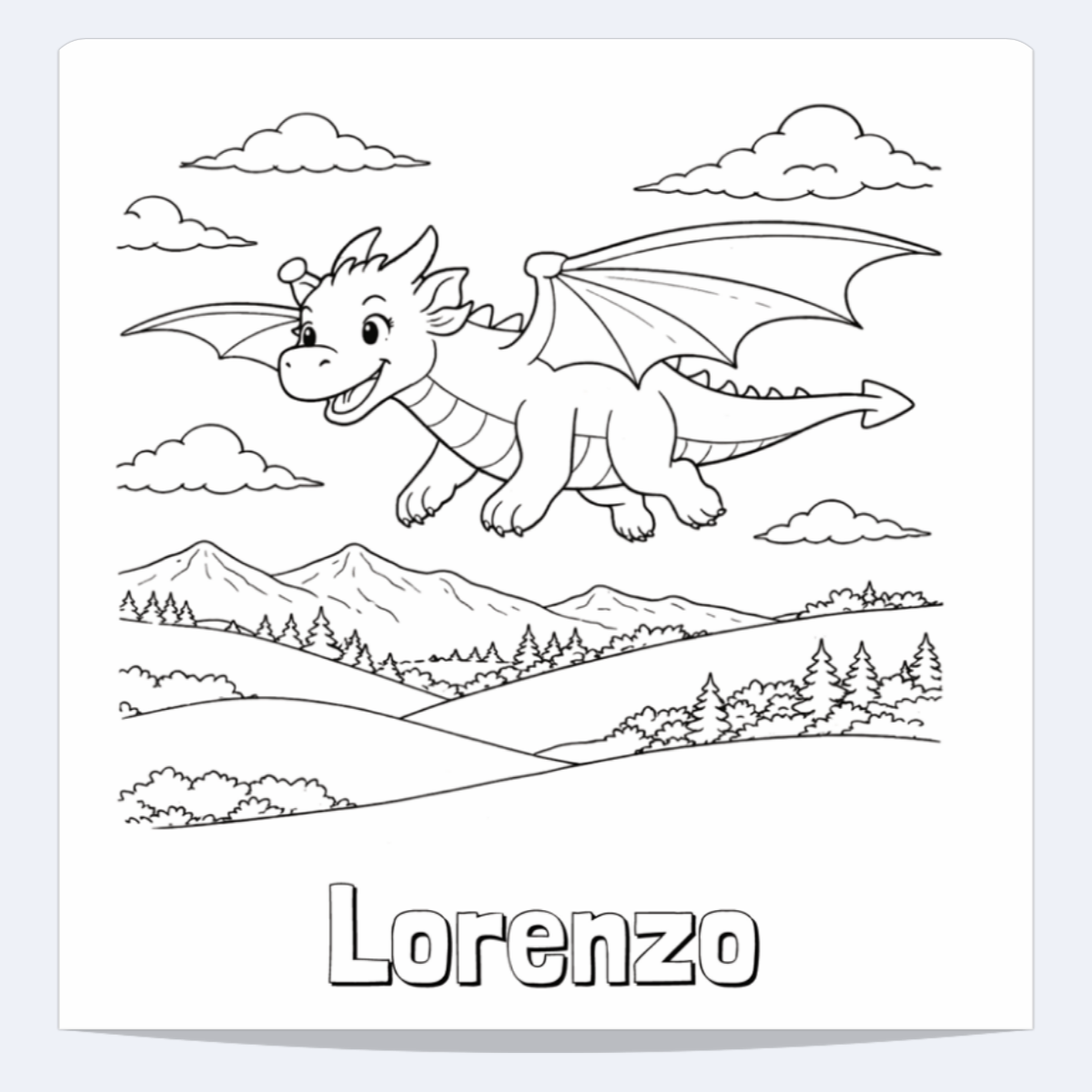 Lorenzo Personalized Coloring Book | Ages 4-8 | L.K. Bunting