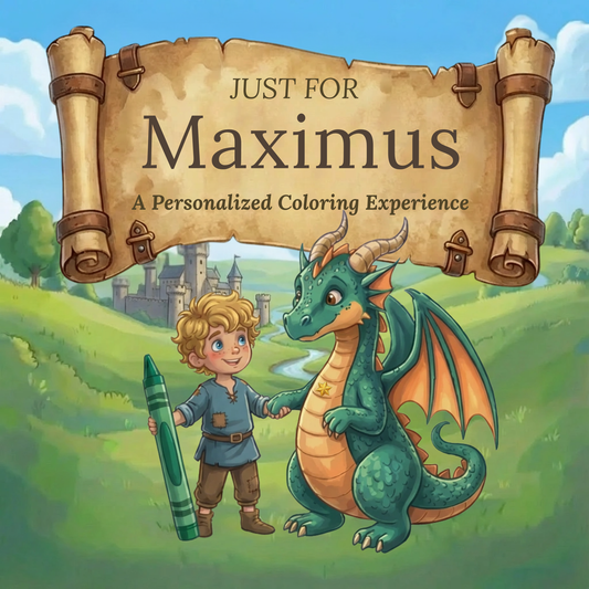 Maximus Personalized Coloring Book | Ages 4-8 | L.K. Bunting