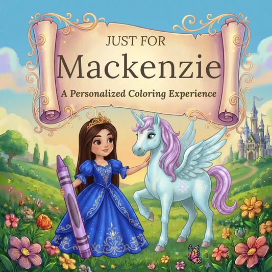 Mackenzie Personalized Coloring Book | Ages 4-8 | L.K. Bunting