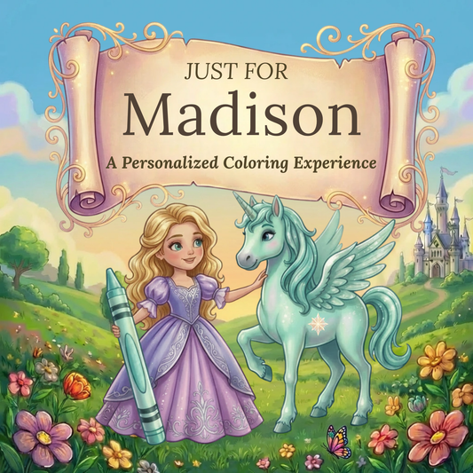 Madison Personalized Coloring Book | Ages 4-8 | L.K. Bunting
