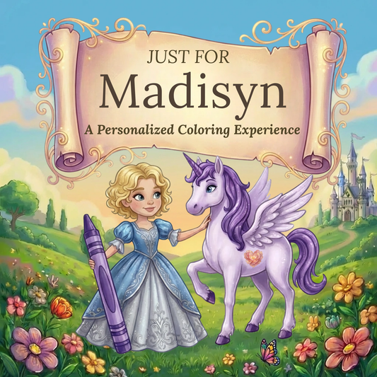 Madisyn Personalized Coloring Book | Ages 4-8 | L.K. Bunting