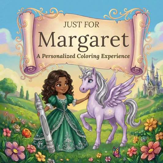 Margaret Personalized Coloring Book | Ages 4-8 | L.K. Bunting