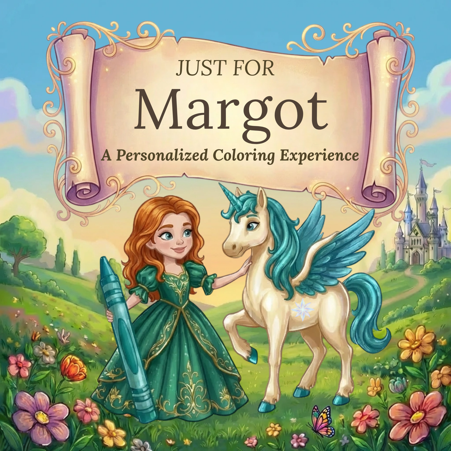 Margot Personalized Coloring Book | Ages 4-8 | L.K. Bunting