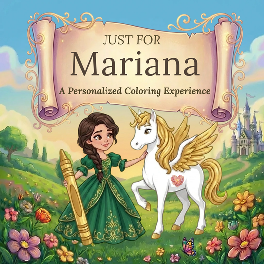 Mariana Personalized Coloring Book | Ages 4-8 | L.K. Bunting