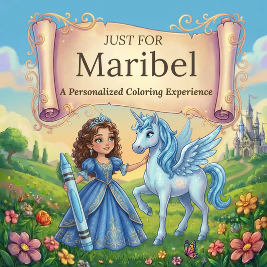 Maribel Personalized Coloring Book | Ages 4-8 | L.K. Bunting