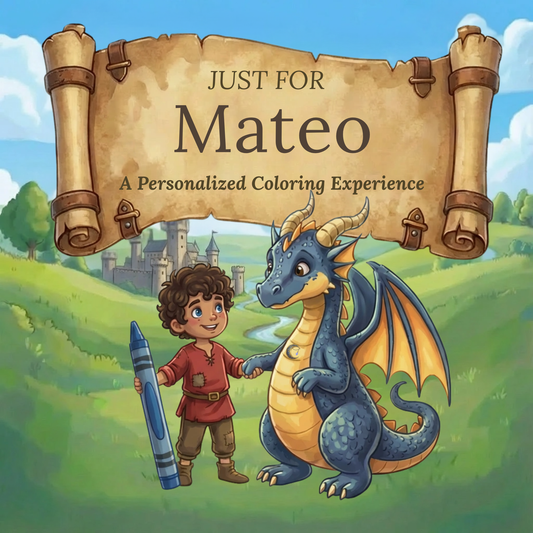 Mateo Personalized Coloring Book | Ages 4-8 | L.K. Bunting