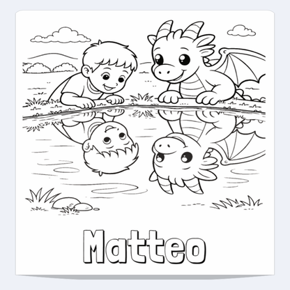 Matteo Personalized Coloring Book | Ages 4-8 | L.K. Bunting