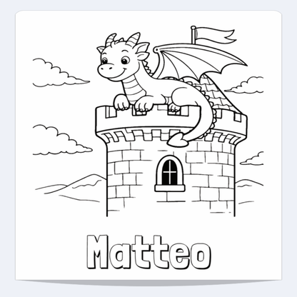 Matteo Personalized Coloring Book | Ages 4-8 | L.K. Bunting