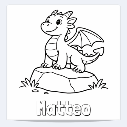 Matteo Personalized Coloring Book | Ages 4-8 | L.K. Bunting