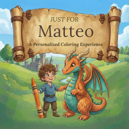 Matteo Personalized Coloring Book | Ages 4-8 | L.K. Bunting