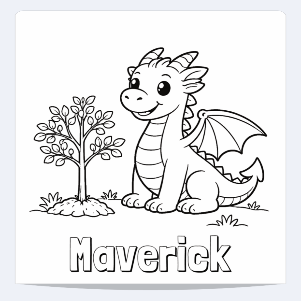 Maverick Personalized Coloring Book | Ages 4-8 | L.K. Bunting