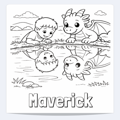 Maverick Personalized Coloring Book | Ages 4-8 | L.K. Bunting