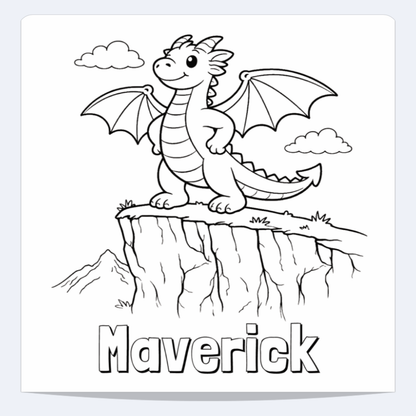 Maverick Personalized Coloring Book | Ages 4-8 | L.K. Bunting