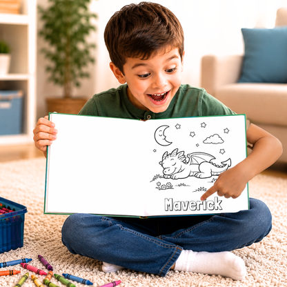 Maverick Personalized Coloring Book | Ages 4-8 | L.K. Bunting