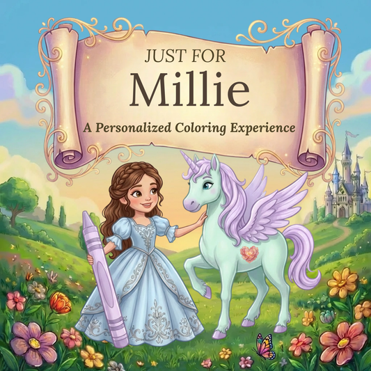 Millie Personalized Coloring Book | Ages 4-8 | L.K. Bunting