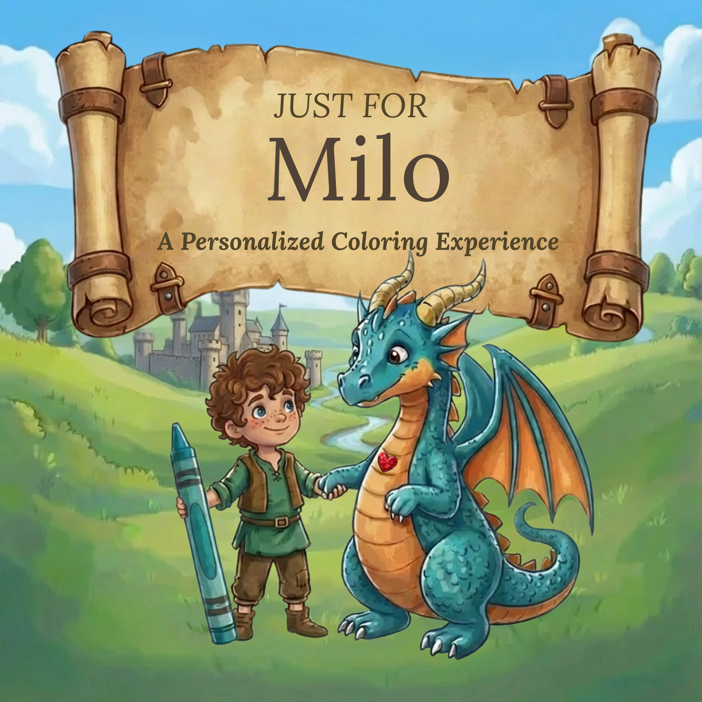 Milo Personalized Coloring Book | Ages 4-8 | L.K. Bunting