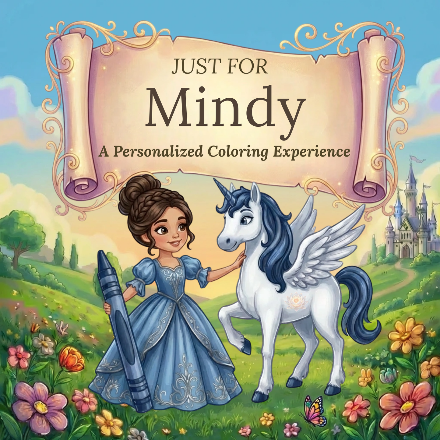 Mindy Personalized Coloring Book | Ages 4-8 | L.K. Bunting