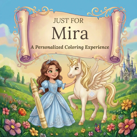Mira Personalized Coloring Book | Ages 4-8 | L.K. Bunting
