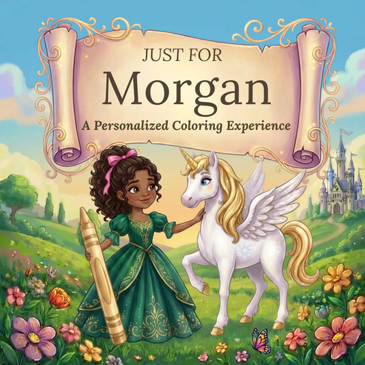 Morgan Personalized Coloring Book | Ages 4-8 | L.K. Bunting