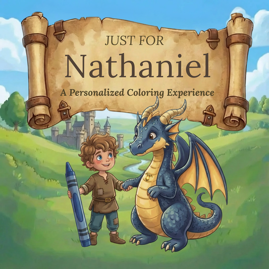 Nathaniel Personalized Coloring Book | Ages 4-8 | L.K. Bunting