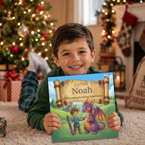 Noah Personalized Coloring Book | Ages 4-8 | L.K. Bunting