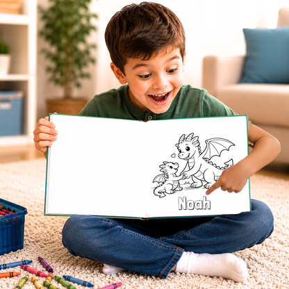 Noah Personalized Coloring Book | Ages 4-8 | L.K. Bunting