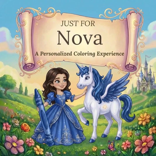 Nova Personalized Coloring Book | Ages 4-8 | L.K. Bunting