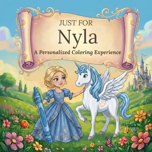 Nyla Personalized Coloring Book | Ages 4-8 | L.K. Bunting